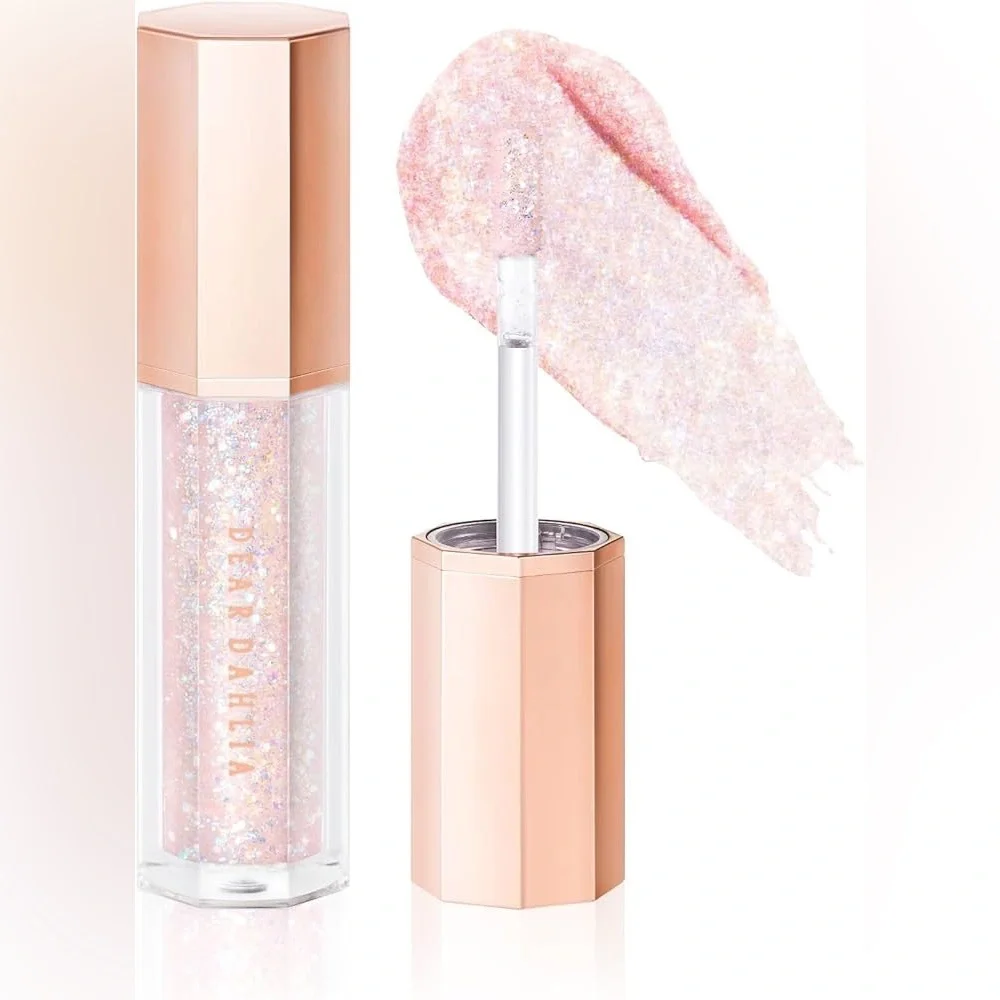 DEAR DAHLIA Paradise Shine Eye Sequins Eyeshadow Enchanted Pink Sparkle NWOB